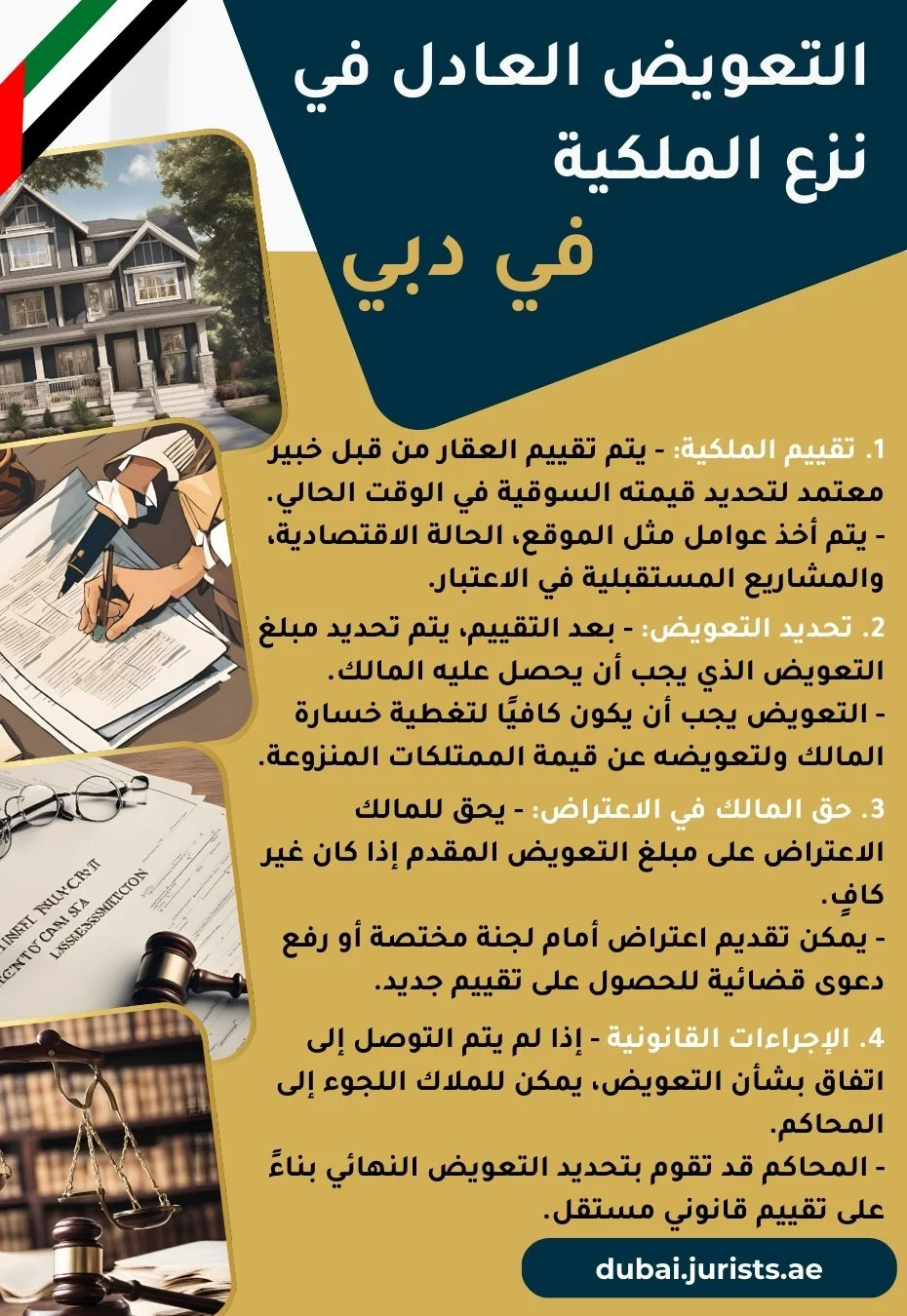 خطوات التعويض العادل في نزع الملكية في دبي